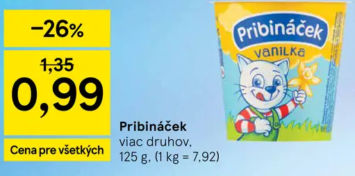 Pribináček Vanilka