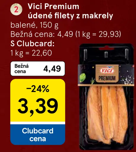 Vici Premium údené filety z makrely