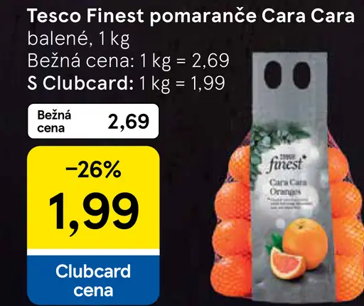 Tesco Finest pomaranče Cara Cara
