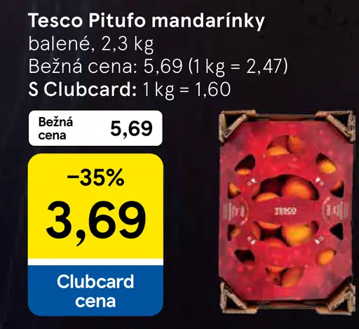 Tesco Pitufo mandarínky