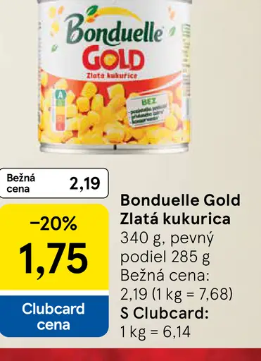 Bonduelle Gold Zlatá kukurica