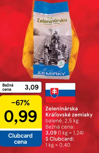 Zeleninárska kráľovské zemiaky