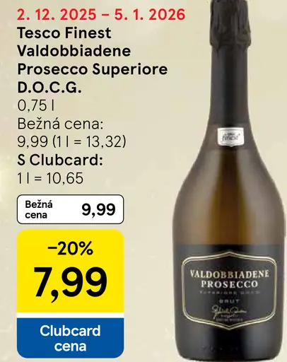 Tesco Finest Valdobbiadene Prosecco Superiore D.O.C.G.