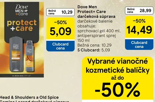 Dove Men Protect+Care darčeková súprava