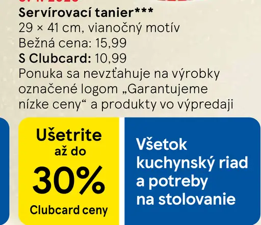 Servírovací tanier