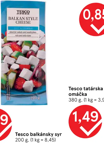 Tesco balkánsky syr