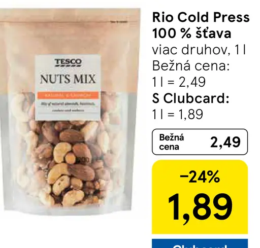 Tesco oriešky mix