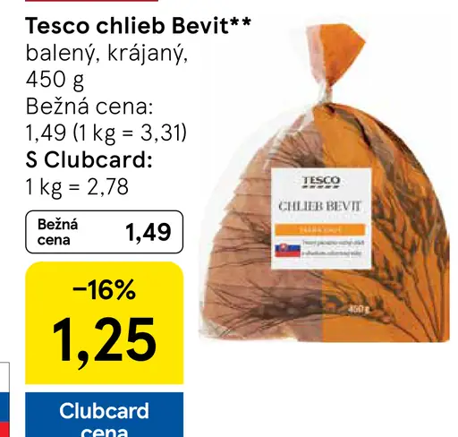 Tesco chlieb rascový