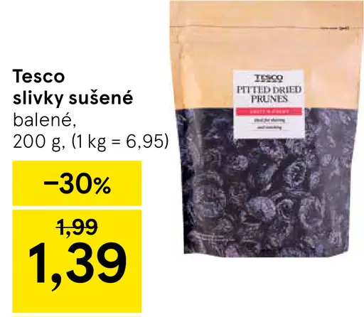 Tesco slivky sušené