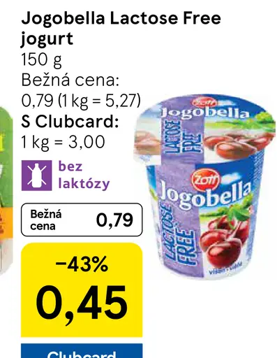 Jogobella Lactose Free jogurt