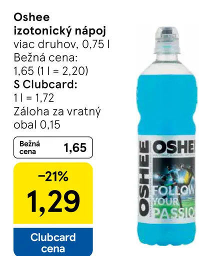Oshee izotonický nápoj