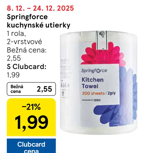 Springforce kuchynské utierky