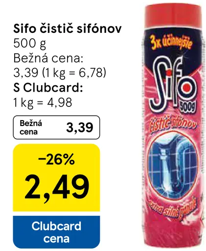 Sifo čistič sifónov