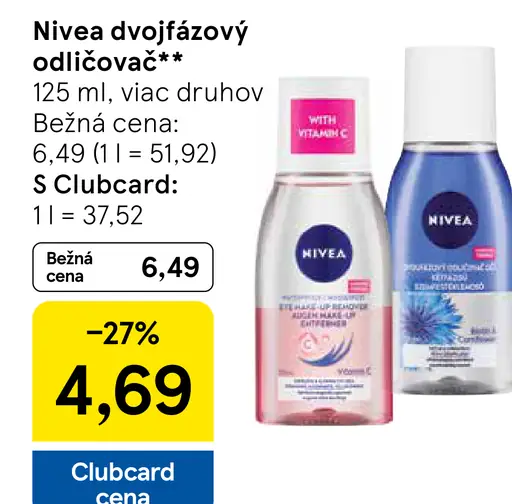 Nivea dvojfázový odličovač