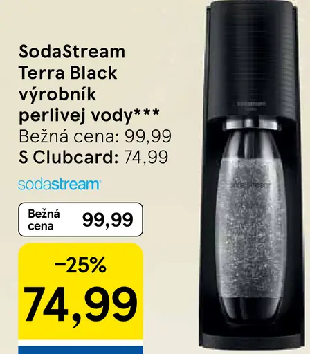 SodaStream Terra Black výrobník perlivej vody