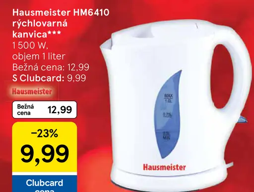 Hausmeister rýchlovarná kanvica