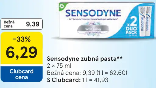 Sensodyne zubná pasta