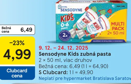 Sensodyne Kids zubná pasta