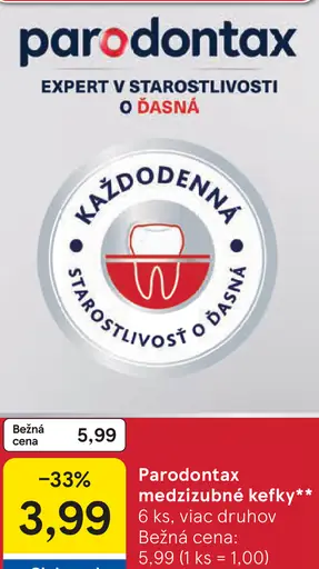 Parodontax medzizubné kefky