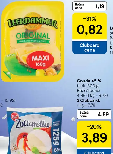 Leerdammer originál maxi plátky