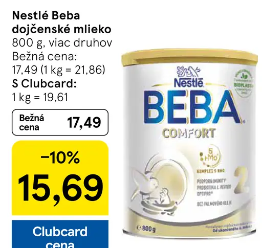 Nestlé Beba dojčenské mlieko
