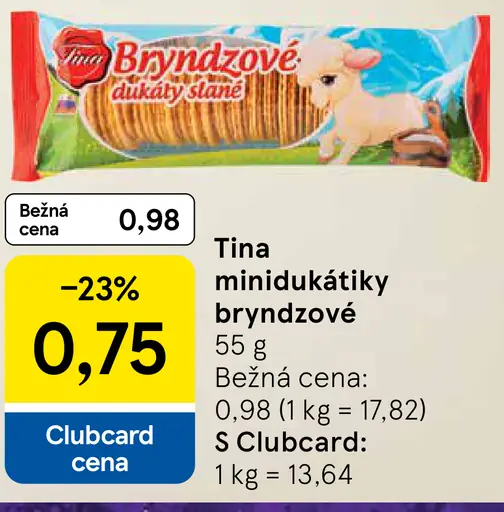 Tina minidúkatiky bryndzové