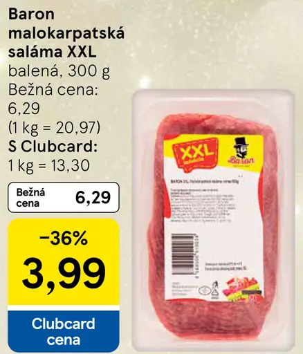 Baron malokarpatská saláma XXL