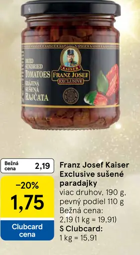 Franz Josef Kaiser Exclusive sušené paradajky