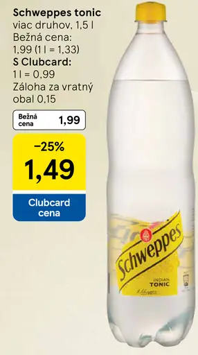 Schweppes tonic