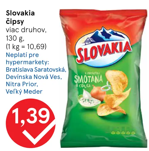 Slovakia čipsy šošovicové