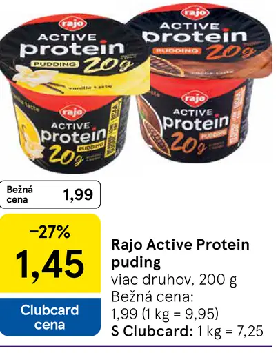 Rajo Active protein pudding