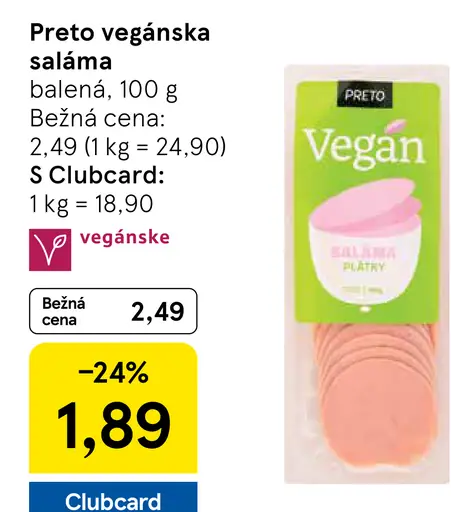 Preto vegánska saláma