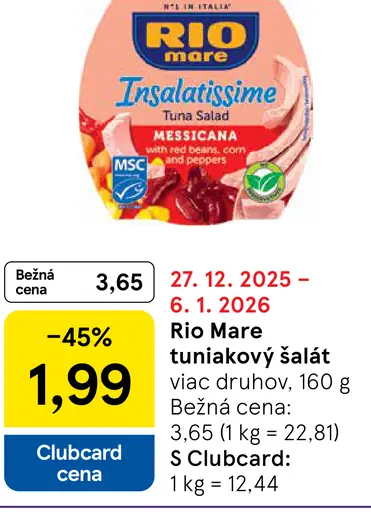 Rio Mare Tuniakový šalát