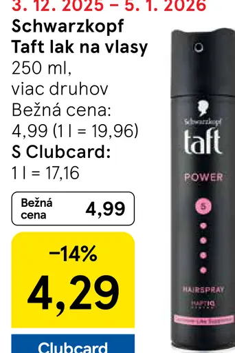 Schwarzkopf Taft lak na vlasy