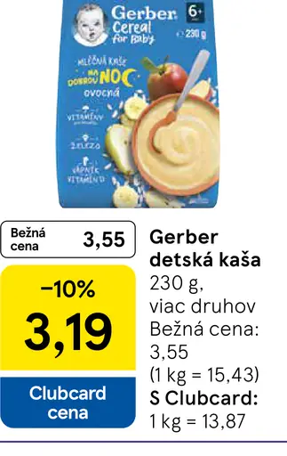 Gerber detská kaša