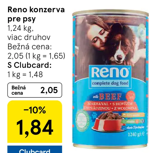 Reno konzerva pre psy