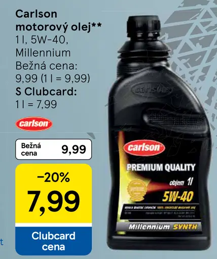 Carlson motorový olej 10w-40 Millenium