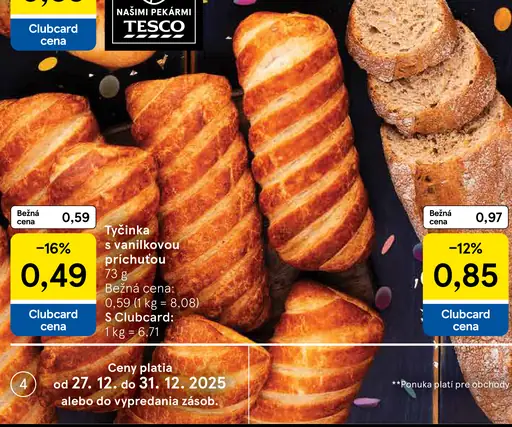 Tyčinka s vanilkovou príchuťou