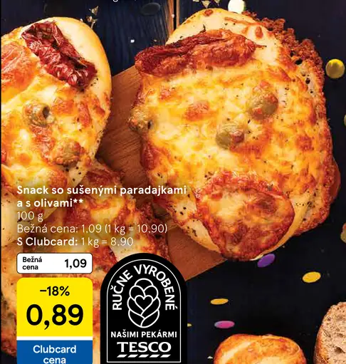 Snack so sušenými paradajkami a s olivami