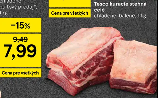 Tesco kuracie stehná celé
