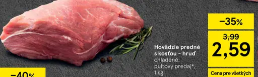 Hovädzie predné s kosťou - hrud