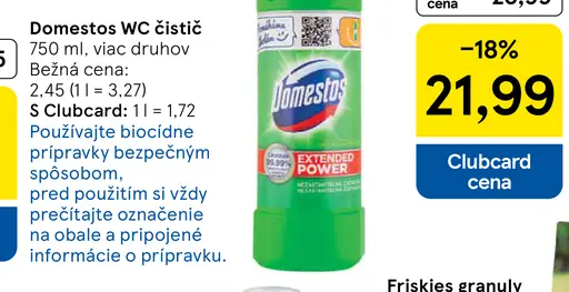 Domestos WC čistič