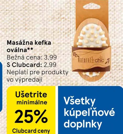 Masážna kefka oválna