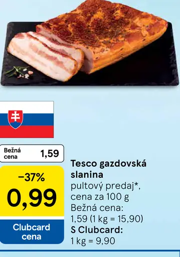 Tesco Gazdovská slanina