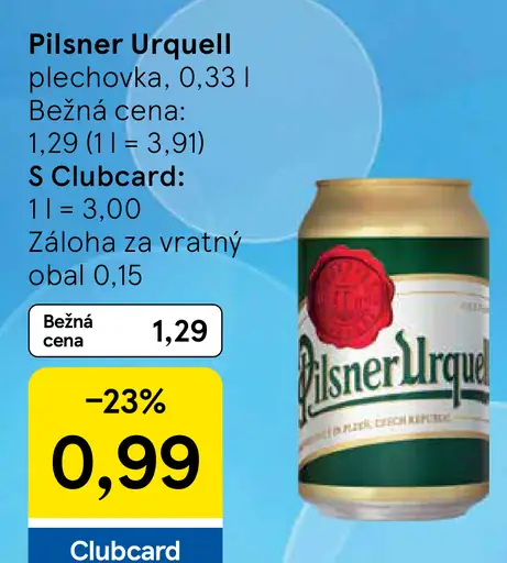 Pilsner Urquell plechovka