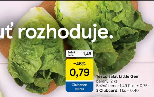 Tesco šalát Little Gem