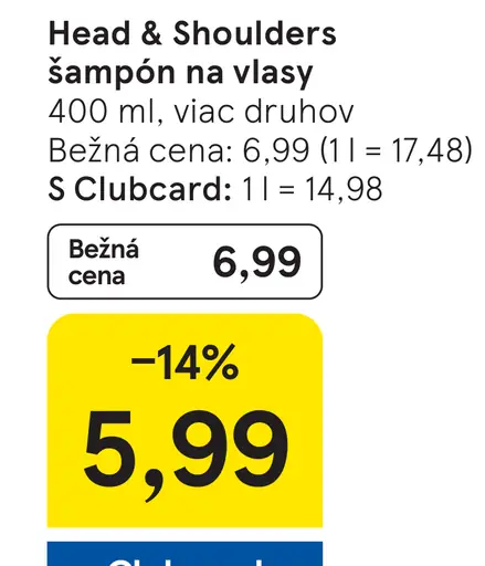 Head & Shoulders šampón na vlasy