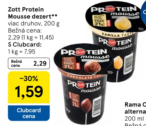 Zott Protein Mousse dezert