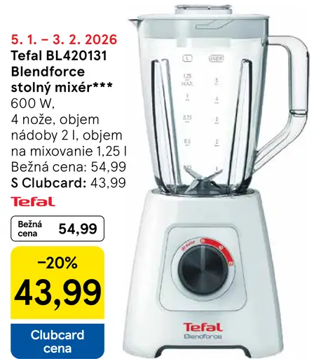 Tefal BL420131 Blendforce stolný mixér 600 W