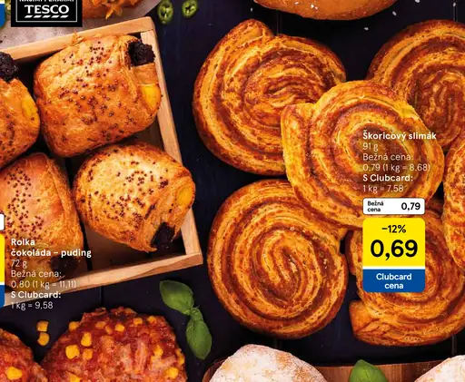 Tesco škoricový slimák